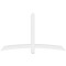 Ekena Millwork Bellingham Architectural Grade PVC Gable Bracket, 72"W x 42"H x 4"D x 4"F, 14/12 Pitch GBP072X42X0404BEL00 - alternate 4